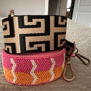 Set of 2 Anthropologie Shoulder Bag Strap Cross Body Replacement Accessory